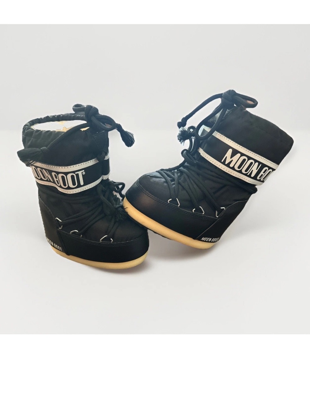 Tecnica Icon Mini Moon Boots for Toddlers Nylon, Blue And White Size 7C